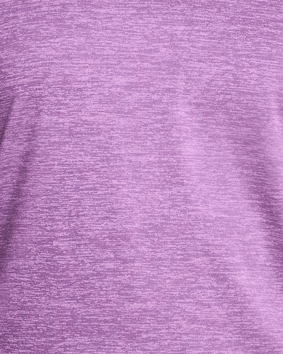 UA Tech™ Twist Kurzarm-Oberteil mit V-Ausschnitt für Damen, Purple, pdpMainDesktop image number 0