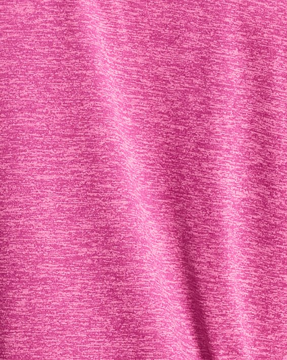 Women's UA Tech™ Twist Short Sleeve, Pink, pdpMainDesktop image number 1