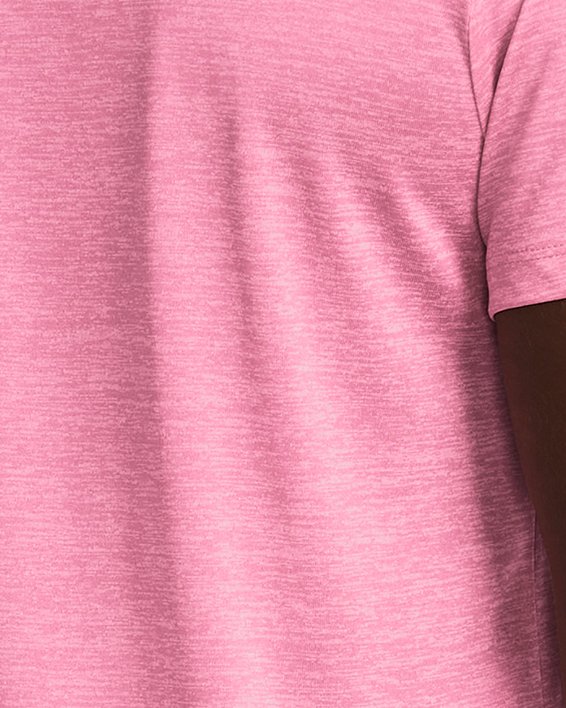 Damska koszulka z krótkimi rękawami UA Tech™ Twist, Pink, pdpMainDesktop image number 1