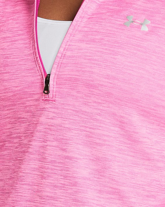 Sudadera UA Tech™ Twist ½ Zip para mujer, Pink, pdpMainDesktop image number 0