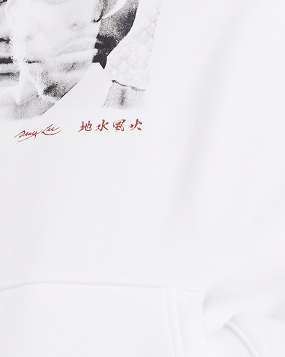 Bluza męska z kapturem Curry x Bruce Lee, White, pdpMainDesktop image number 0