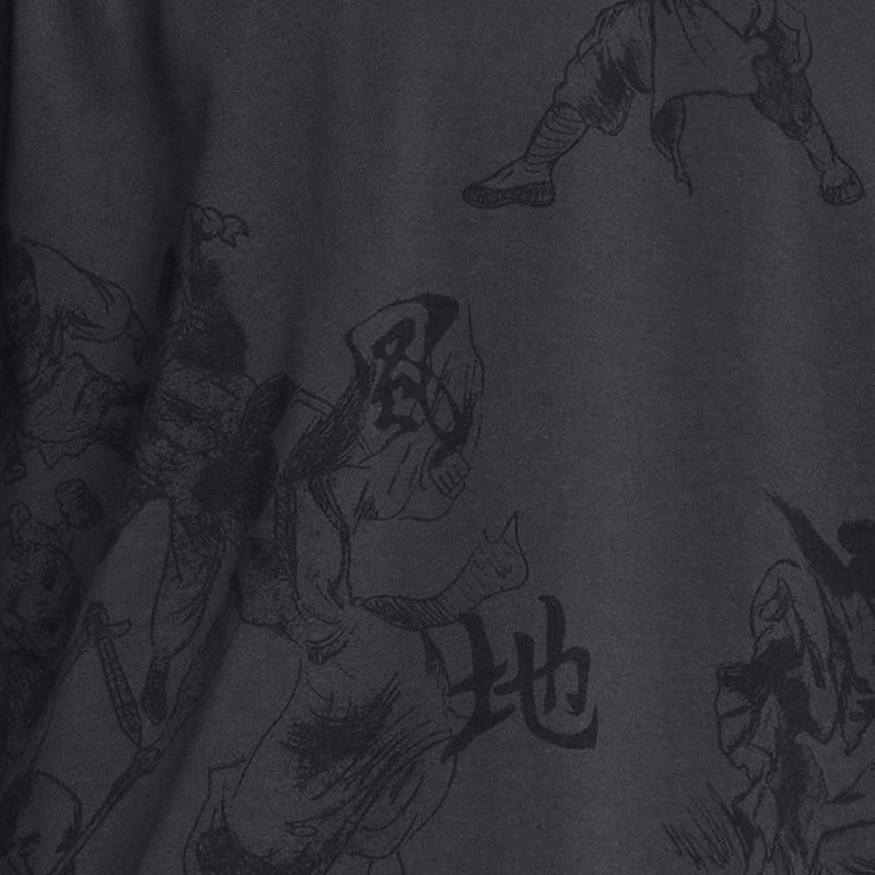 Under Armour Curry x Bruce Lee T-Shirt für Herren Anthracite / Schwarz XXL
