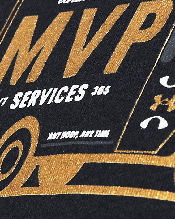 Men's UA MVP Services Short Sleeve in Black image number 2