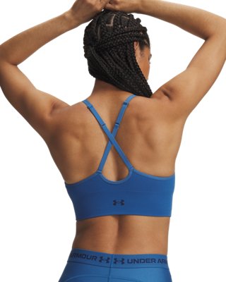 Спортивное бра UA Vanish, без швов — Under Armour, цвет: Синий / Тёмно-синий — фото 2