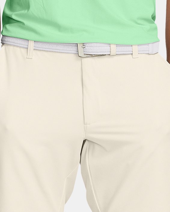 Men's UA Drive Tapered Shorts in White image number 2