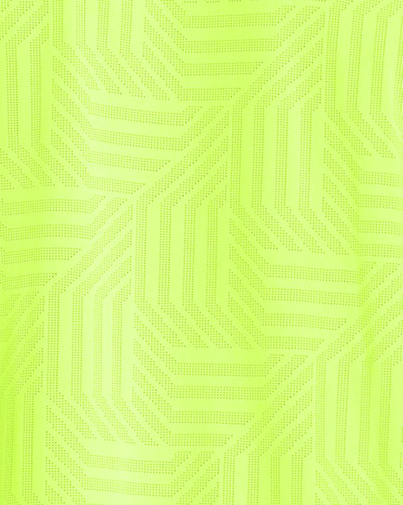 Herenshirt UA Tech™ Vent Geotessa met korte rits, Yellow, pdpMainDesktop image number 1