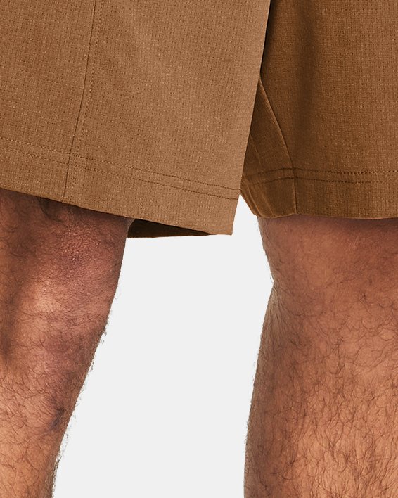 Men's UA Unstoppable Vent Shorts, Brown, pdpMainDesktop image number 0