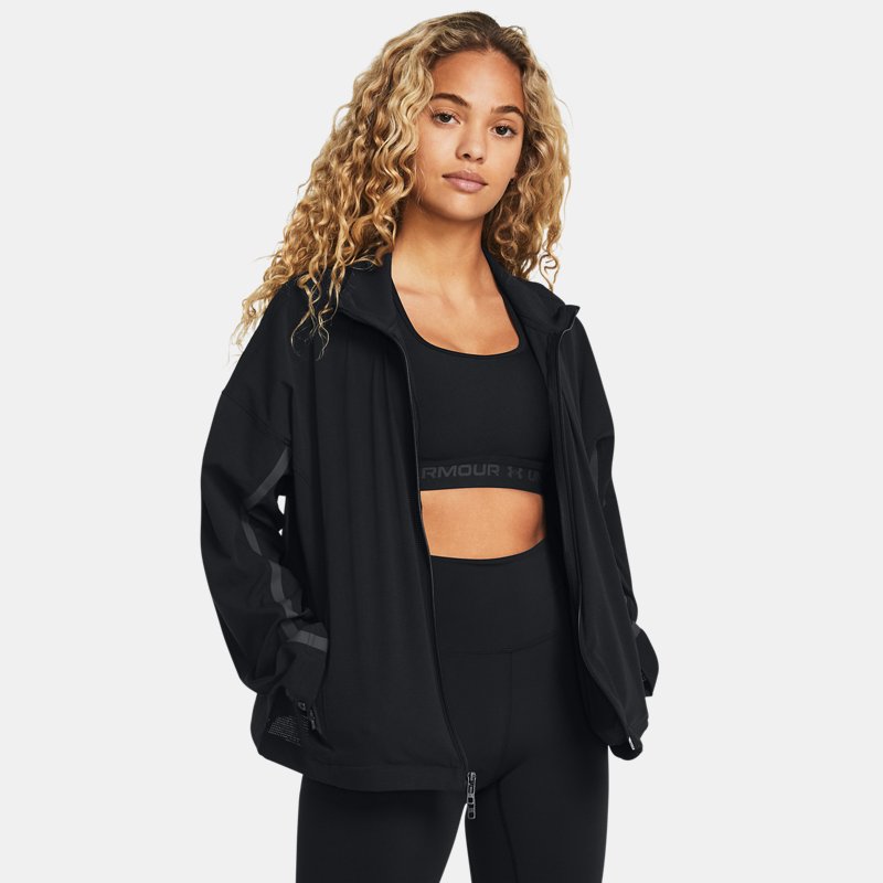 Image of Under Armour Women's Under Armour Unstoppable Vent Jacket Black / White S