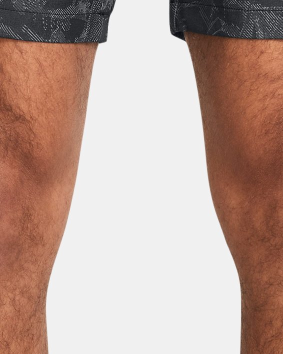 Men's UA Iso-Chill 7" Printed Shorts, Black, pdpMainDesktop image number 0