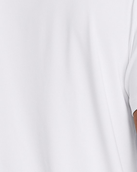 男士UA Playoff 3.0 Fitted Polo衫 in White image number 1