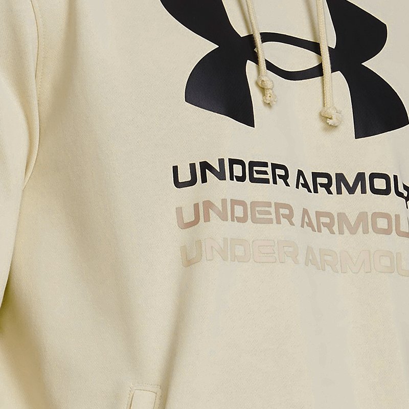 Men's  Under Armour  Rival Terry Graphic Hoodie Silt / Black S