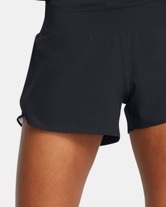 Women's UA Launch Pro 3'' Shorts, Black, pdpMainDesktop image number 2