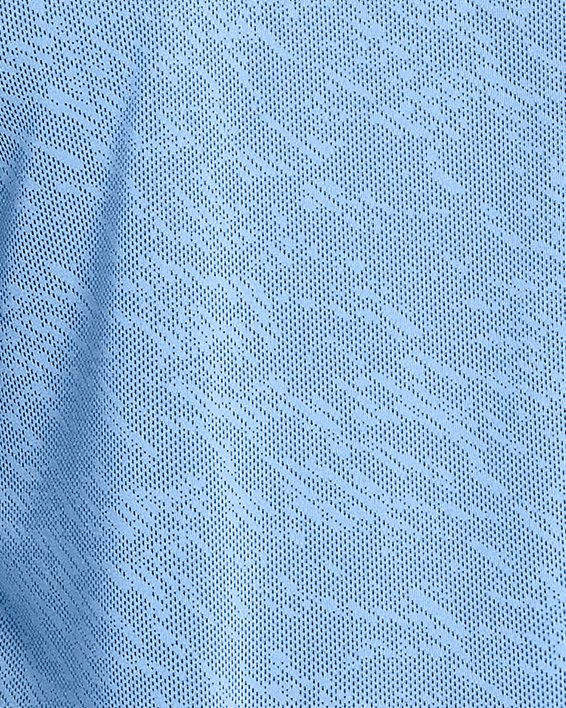 Women's UA Launch Camo Short Sleeve, Blue, pdpMainDesktop image number 1