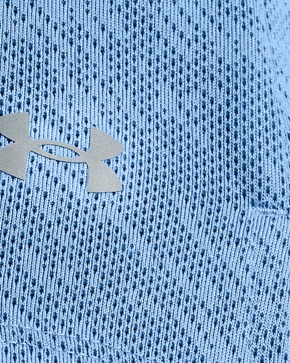 Women's UA Launch Camo Short Sleeve, Blue, pdpMainDesktop image number 2