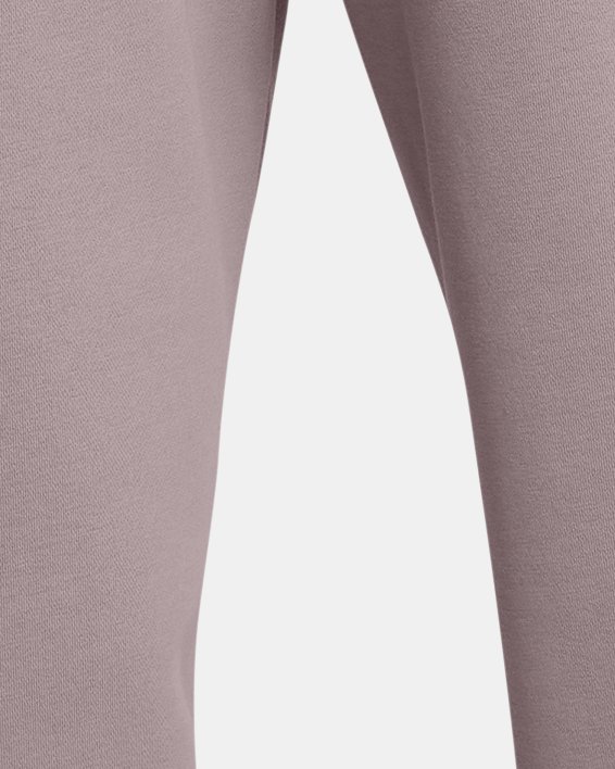 Women's UA Icon Fleece Oversized Wordmark Pants, Gray, pdpMainDesktop image number 1