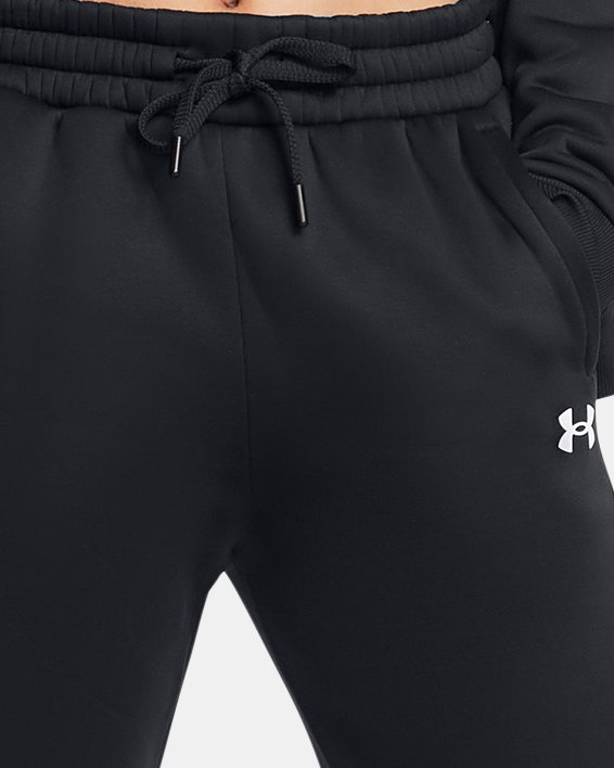 Women's Armour Fleece® Pro Gym Pants, Black, pdpMainDesktop image number 2