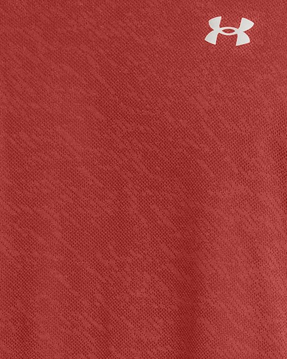 Men's UA Launch Camo Short Sleeve, Orange, pdpMainDesktop image number 0