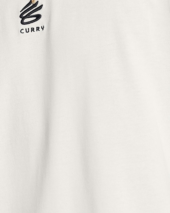 Men's Curry Logo Heavyweight T-Shirt, White, pdpMainDesktop image number 0