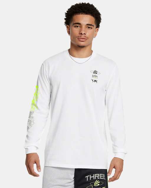 Haut à manches longues Curry Verbiage Heavyweight pour homme Haut à manches longues Curry Verbiage Heavyweight pour homme