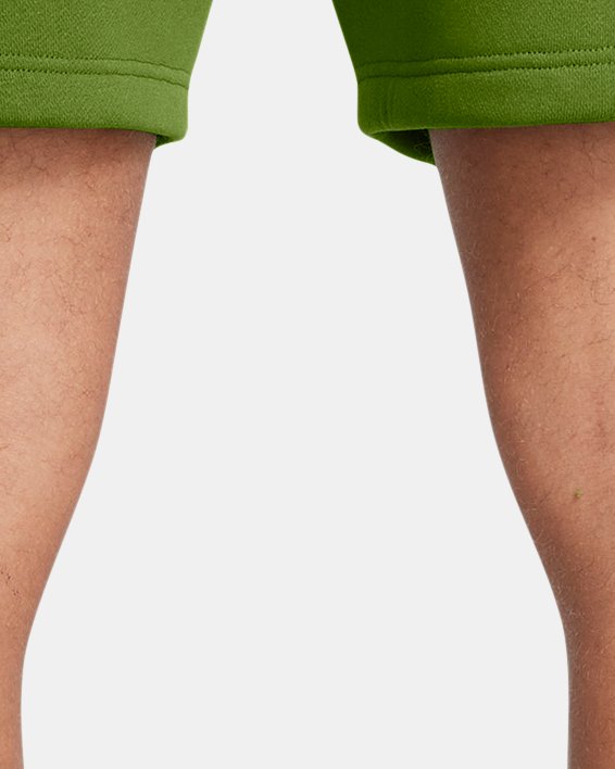 Men's Curry Splash Fleece Shorts, Green, pdpMainDesktop image number 1