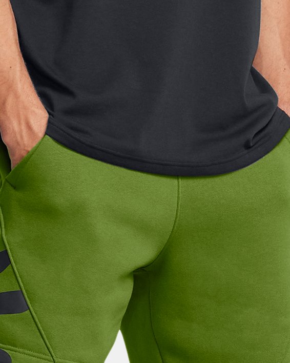 Men's Curry Splash Fleece Shorts, Green, pdpMainDesktop image number 2
