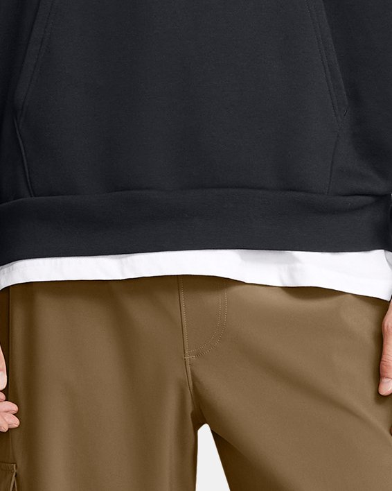Men's UA Icon Fleece Oversized Hoodie, Black, pdpMainDesktop image number 2