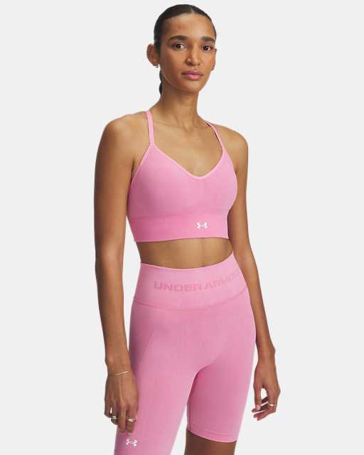 Brassière de sport délavée sans coutures à maintien léger UA Vanish pour femme Brassière de sport délavée sans coutures à maintien léger UA Vanish pour femme