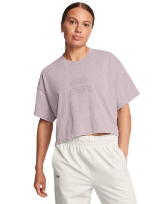Women's UA Varsity Crop Heavyweight Short Sleeve