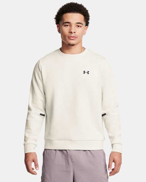Haut à col ras du cou UA Unstoppable Fleece pour homme Haut à col ras du cou UA Unstoppable Fleece pour homme