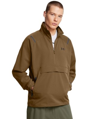 Under Armour Men's Brown Unstoppable Left Chest Anorak Coyote / Black Xxl