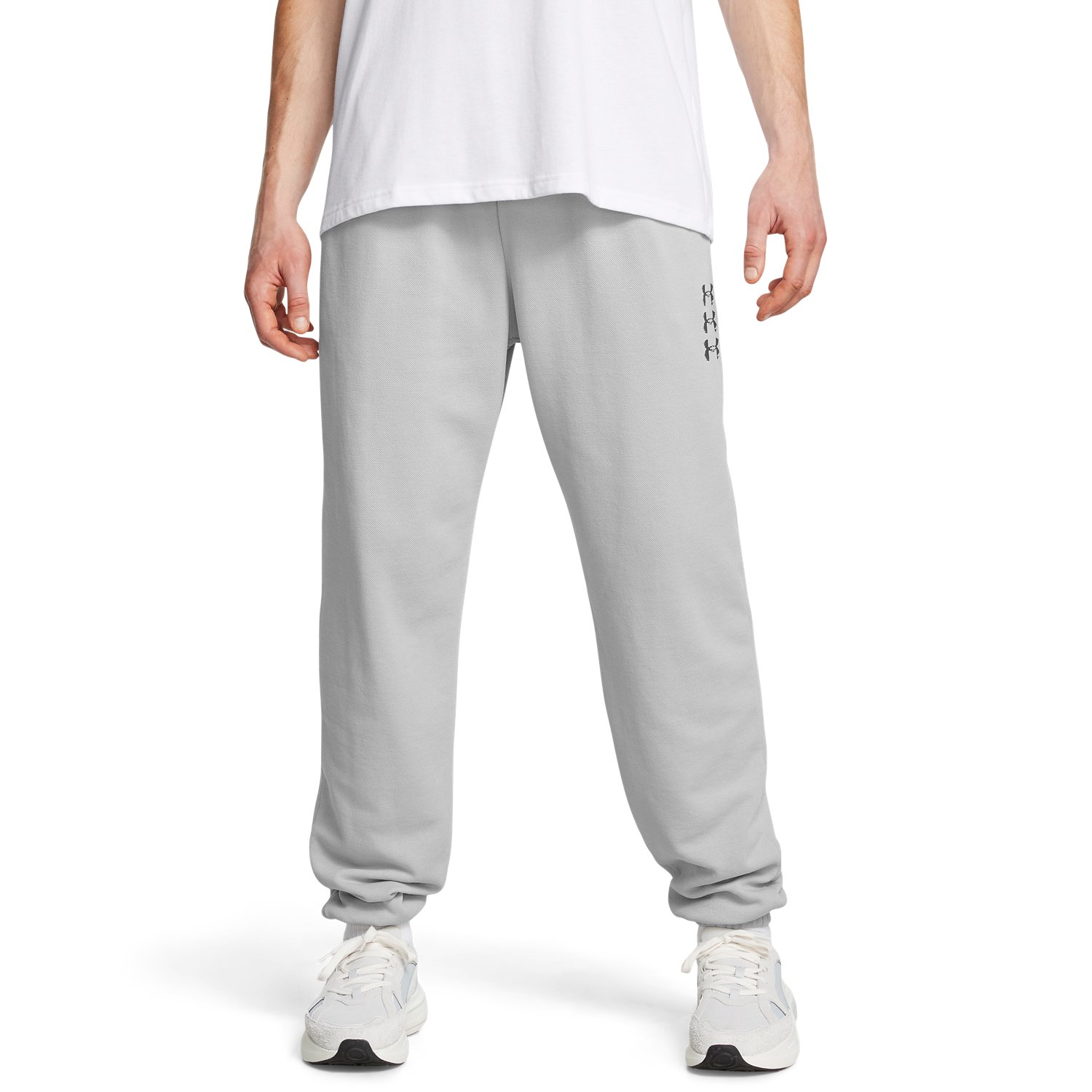 Men s UA Rival Fleece Textured Sliced N Diced Pants Under Armour UK