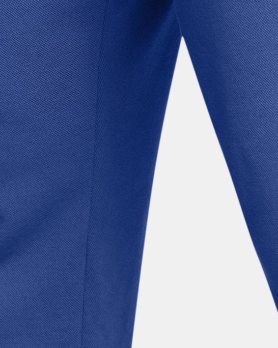 Men's UA Rival Fleece Textured Sliced 'N Diced Pants, Blue, pdpMainDesktop image number 0
