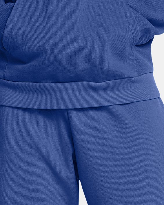 Men's UA Rival Fleece Textured Sliced 'N Diced Pants, Blue, pdpMainDesktop image number 2