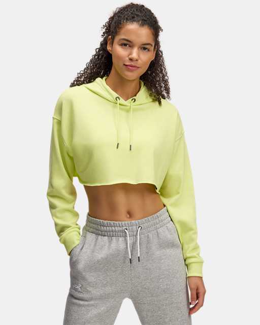 Sweat à capuche court UA Icon Terry pour femme Sweat à capuche court UA Icon Terry pour femme