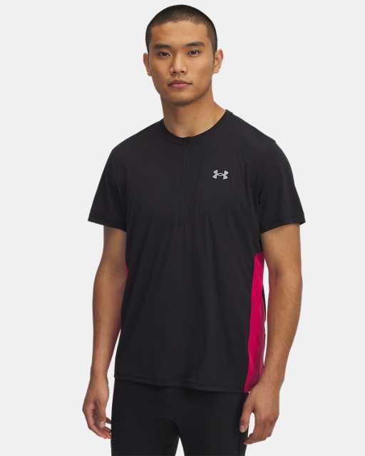 Haut zippé à manches courtes UA Trail Run pour homme Haut zippé à manches courtes UA Trail Run pour homme