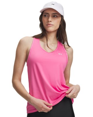 Under Armour Women's Pink Tech™ Knockout Tank Frenzy / Prime Xl