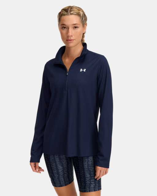 Haut ½ zip UA Tech™ Rib pour femme Haut ½ zip UA Tech™ Rib pour femme