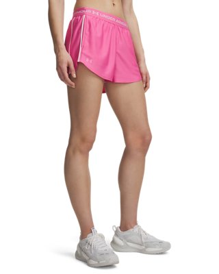 Under Armour Women's Pink Tech™ Play Up 3" Shorts Frenzy / Prime Xxl