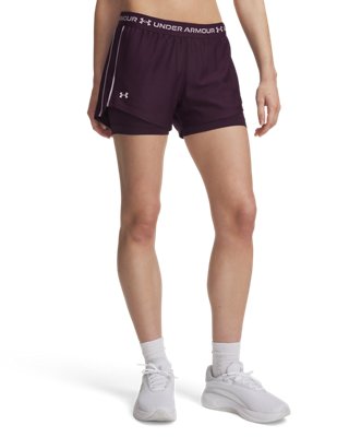 Under Armour Tech™ Play Up 2-in-1-Shorts für Damen Violett Echo / Violett Echo / Mauve Rosa XXL