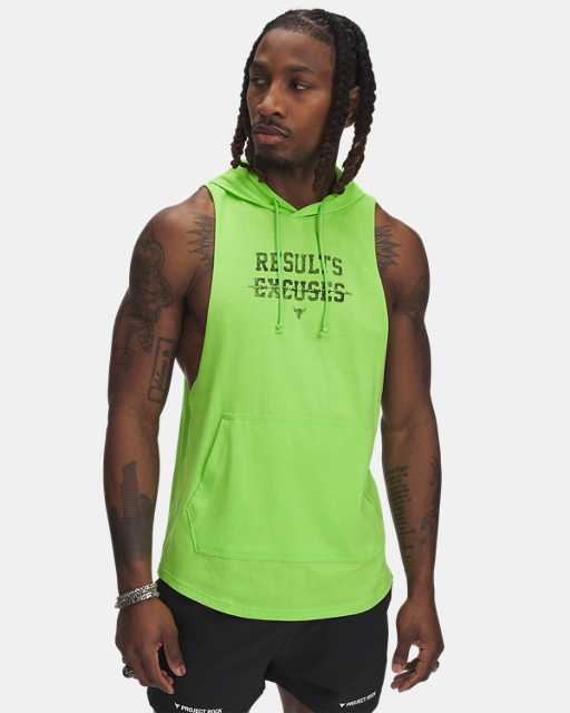 Sweat à capuche sans manches Project Rock Wire pour homme Sweat à capuche sans manches Project Rock Wire pour homme