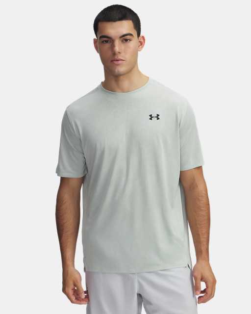 Herentop UA Tech™ Vent Jacquard met korte mouwen Herentop UA Tech™ Vent Jacquard met korte mouwen