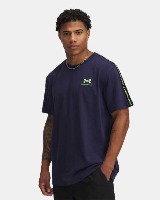 Tee-shirt à bandes griffées UA Icon Heavyweight pour homme Tee-shirt à bandes griffées UA Icon Heavyweight pour homme