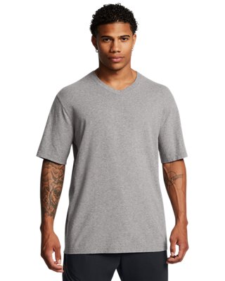 UA Icon Charged Cotton® Men's V-neck Short Sleeve | Under Armour