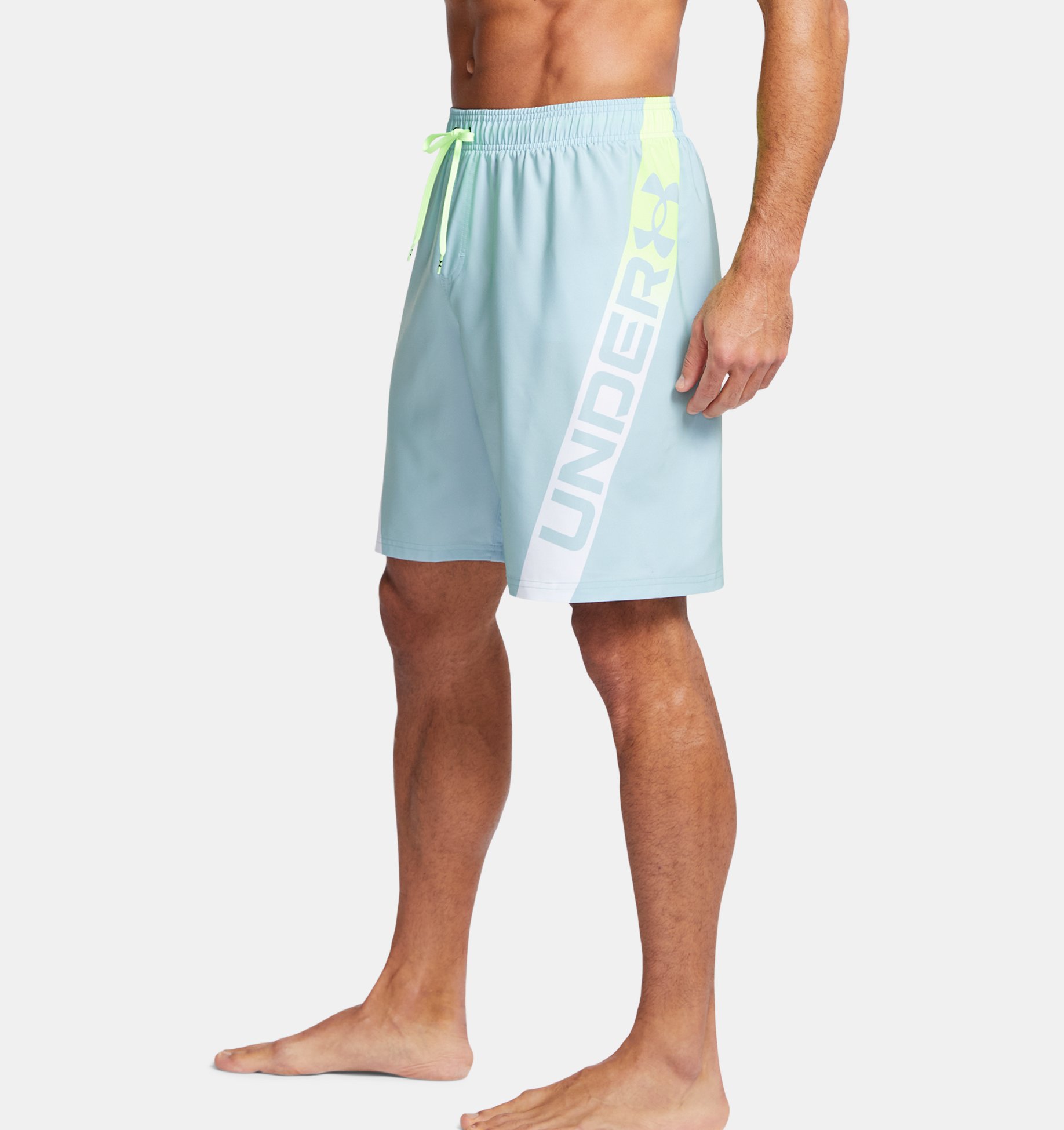 Men's UA Point Breeze Logo Swim Volley Shorts