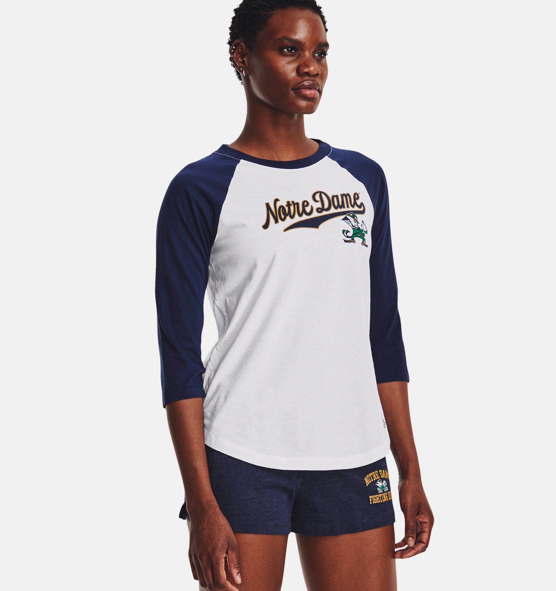 Women's UA Performance Cotton Collegiate T-Shirt Under