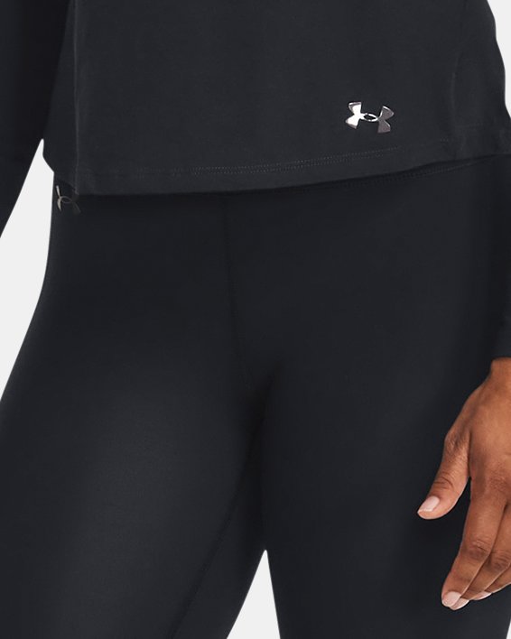 Under Armour Girls Ankle Crop Legging - Black, Michael Murphy Sports, Donegal