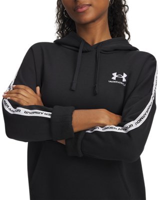 UA Icon Fleece Taped, Black, pdpMainDesktop image number 2