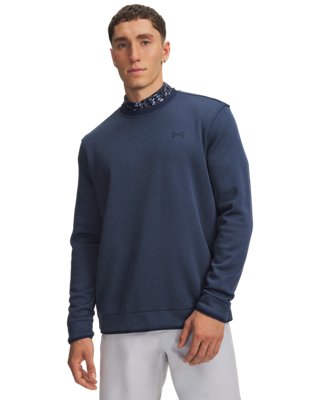 Under Armour Men's Blue Sweaterfleece Crew Academy / Academy Xxl