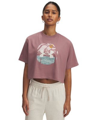 UA Outdoor Graphic Women's Crop Short Sleeve