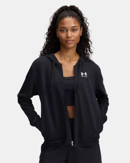 Veste entièrement zippée UA Rival Terry pour femme Veste entièrement zippée UA Rival Terry pour femme